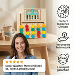 Four-Colour Logic Sorting Game Made of Wood – Montessori Learning & Thinking Game for Children My Store