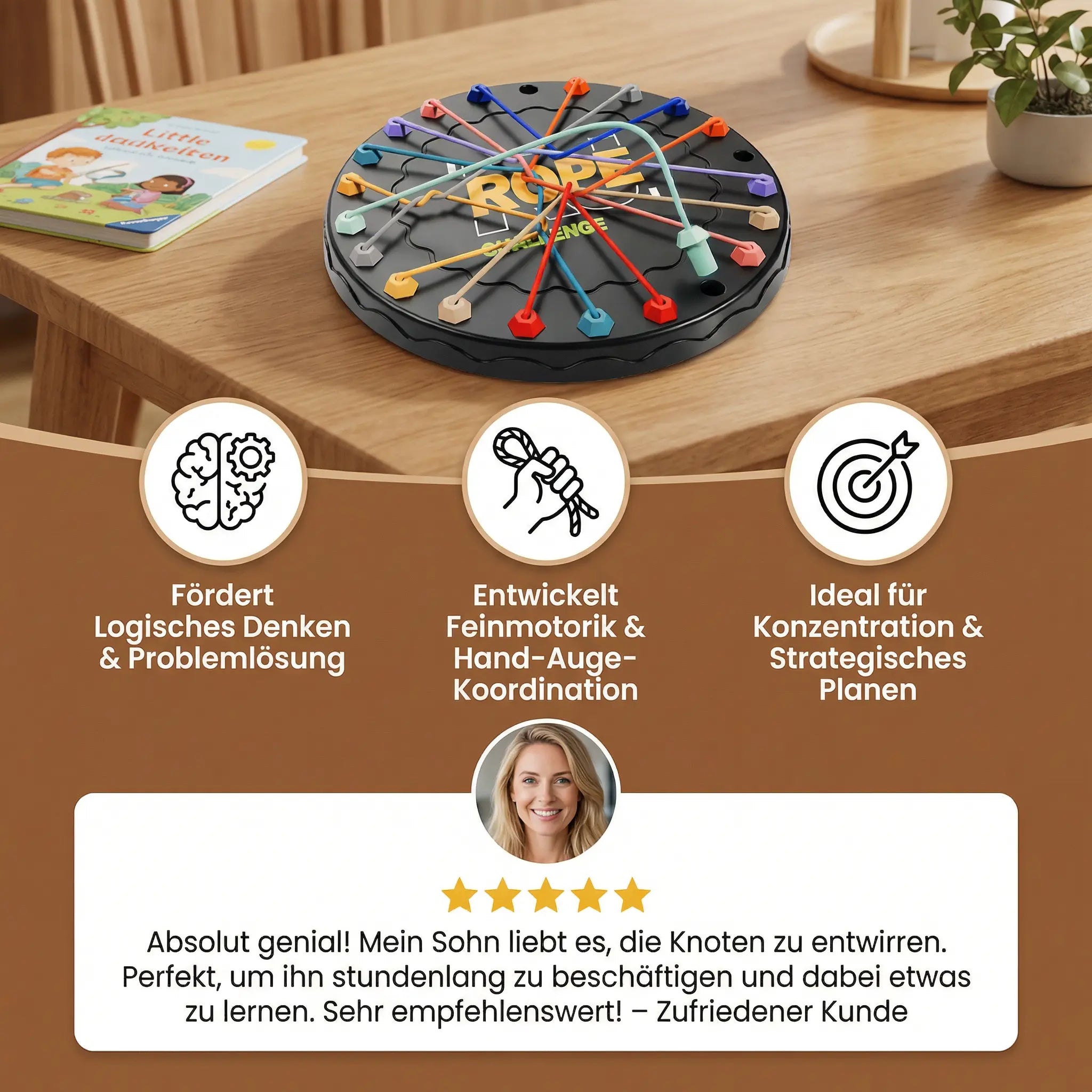 Knot & Rope Logic Game – Thinking & Strategy Game for Children My Store