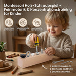 Montessori Wooden Screw Game – Fine Motor Skills & Concentration Training for Children My Store