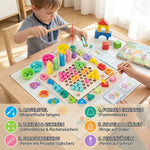 Montessori 6-in-1 Wooden Fishing Game – Educational Toy for Numbers, Colours & Fine Motor Skills My Store