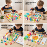 Montessori 6-in-1 Wooden Fishing Game – Educational Toy for Numbers, Colours & Fine Motor Skills My Store