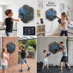 Bluetooth Wall-Mounted Music Boxing Trainer – Interactive Punching Target with Light & Sound My Store