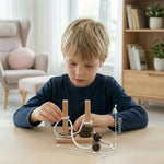 Handmade Wooden IQ Puzzle with Rope – A Thinking Game for the Whole Family My Store
