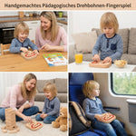 Handmade Educational Spinning Bean Finger Game – Wooden Thinking Game for Children My Store