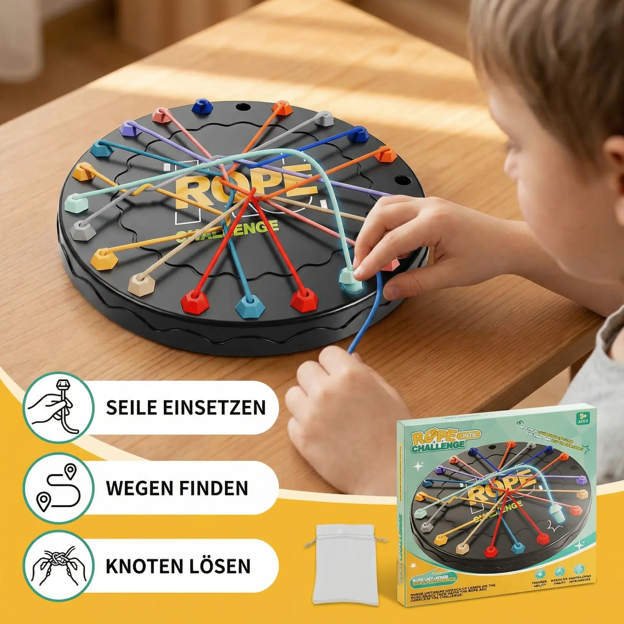 Knot & Rope Logic Game – Thinking & Strategy Game for Children My Store