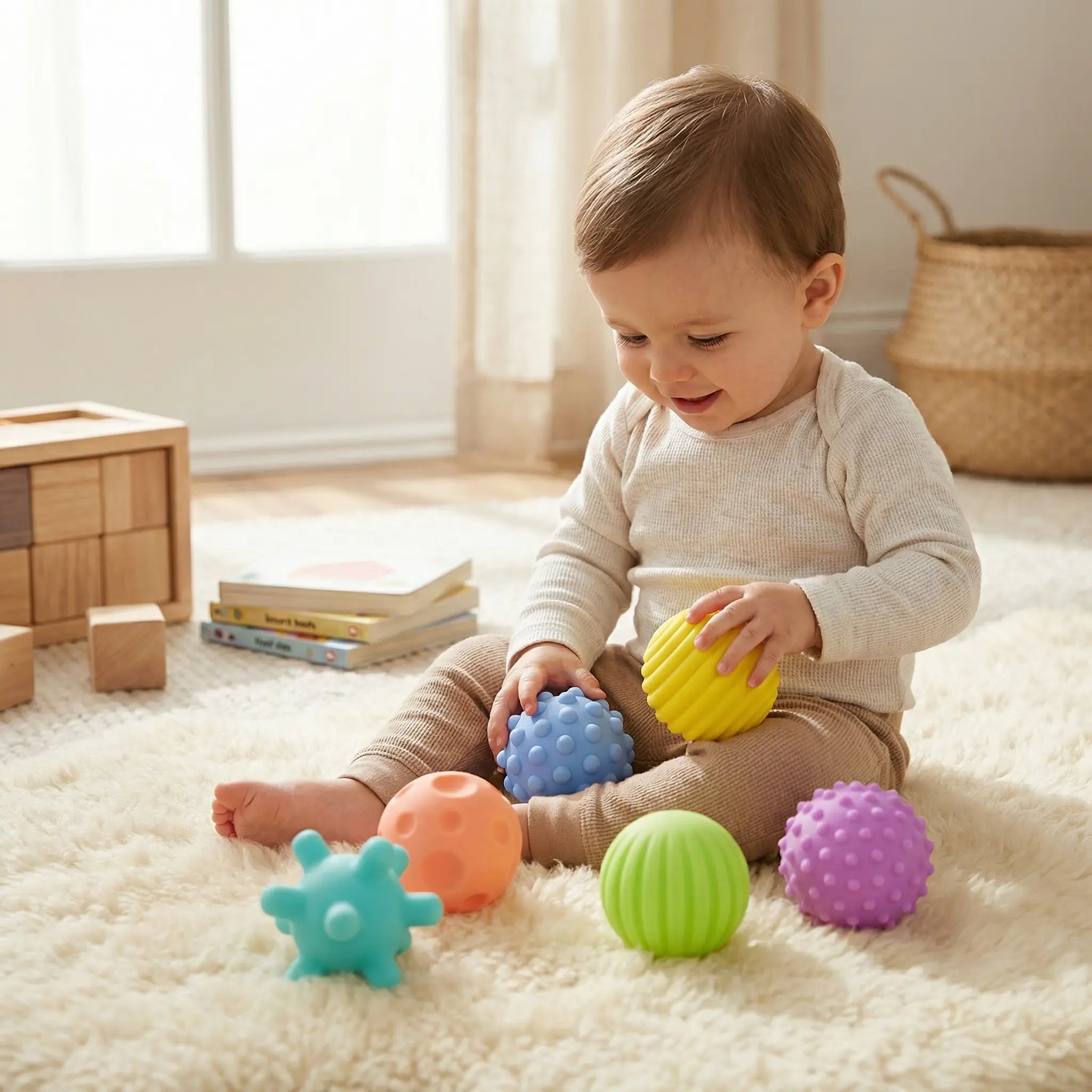 6-Piece Sensory Ball Set – Soft Touch & Massage Balls for Babies & Children My Store