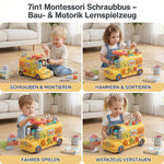 7-in-1 Montessori Screw Bus – Construction & Motor Skills Learning Toy for Dismantling and Assembling My Store