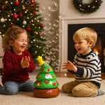 Musical Bubble Christmas Tree with Stickers for Decorating My Store