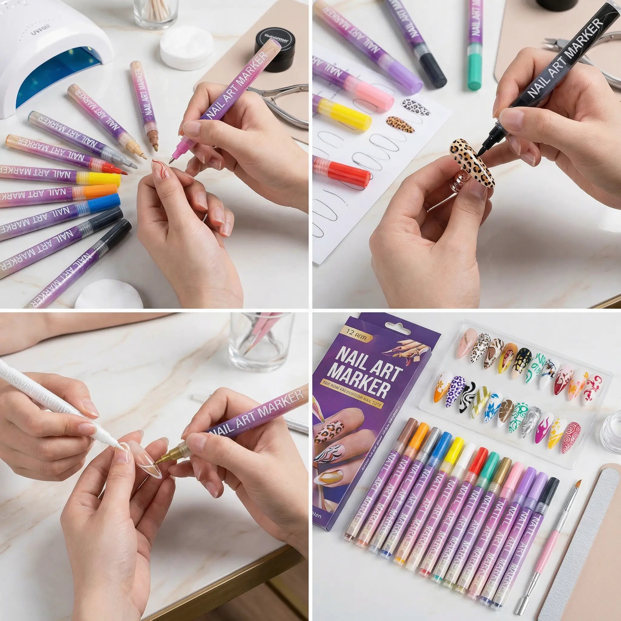 Nail Art Marker Set with Precision Tip – Acrylic Paint Pens for Fine Nail Designs My Store