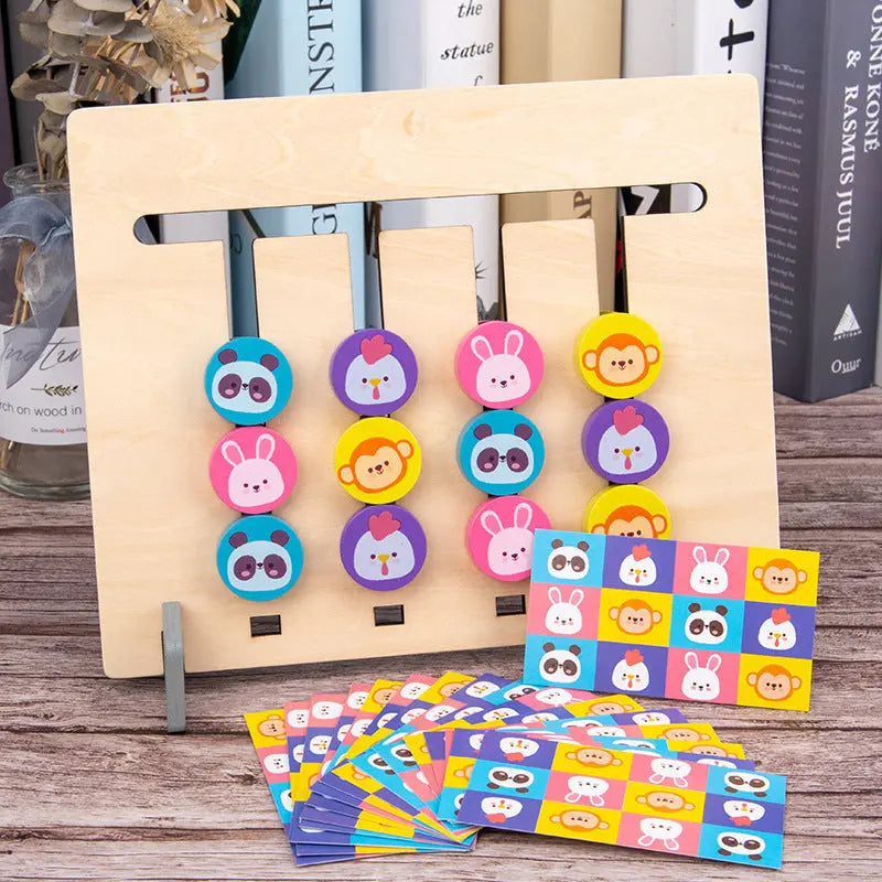 Montessori Shapes and Colours Learning Game Made of Wood My Store