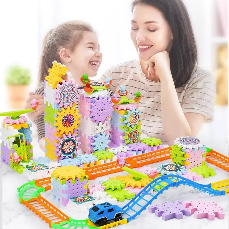 Rotating Montessori Gear Building Block My Store