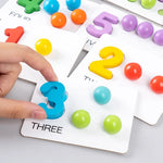 Montessori Ball Numbers and Colours Sorting Set for Learning to Count My Store