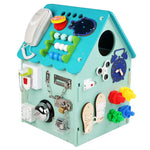 Handcrafted Montessori Wooden Activity House My Store