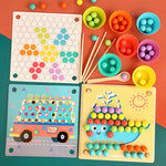 Montessori Wooden Bead Sorting Game My Store