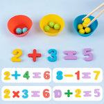 Montessori Ball Numbers and Colours Sorting Set for Learning to Count My Store