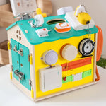 Handcrafted Montessori Wooden Activity House My Store