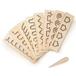 Wooden Letters and Numbers Templates for Learning to Write My Store