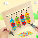 Montessori Shapes and Colours Learning Game Made of Wood My Store