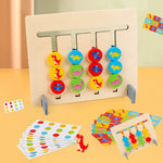 Montessori Shapes and Colours Learning Game Made of Wood My Store
