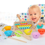 Montessori Wooden Bead Sorting Game My Store