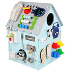 Handcrafted Montessori Wooden Activity House My Store