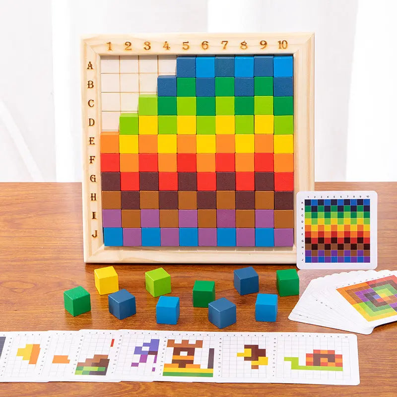 Montessori Colours and Numbers Building Blocks My Store
