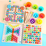 Montessori Wooden Bead Sorting Game My Store
