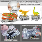 Dinosaur Adventure Track – Flexible Race Track with Illuminated Train My Store