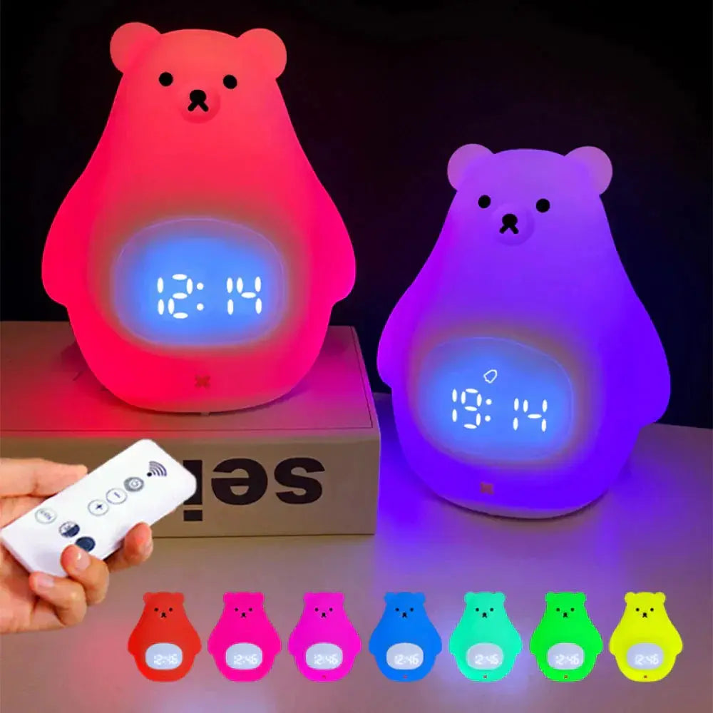 Bear Alarm Clock - LED Night Light and Children's Alarm Clock My Store