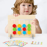 Montessori Shapes and Colours Learning Game Made of Wood My Store