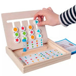 Montessori Wooden Shapes and Colours Sorting Game My Store