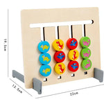 Montessori Shapes and Colours Learning Game Made of Wood My Store