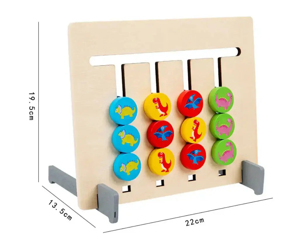 Montessori Shapes and Colours Learning Game Made of Wood My Store