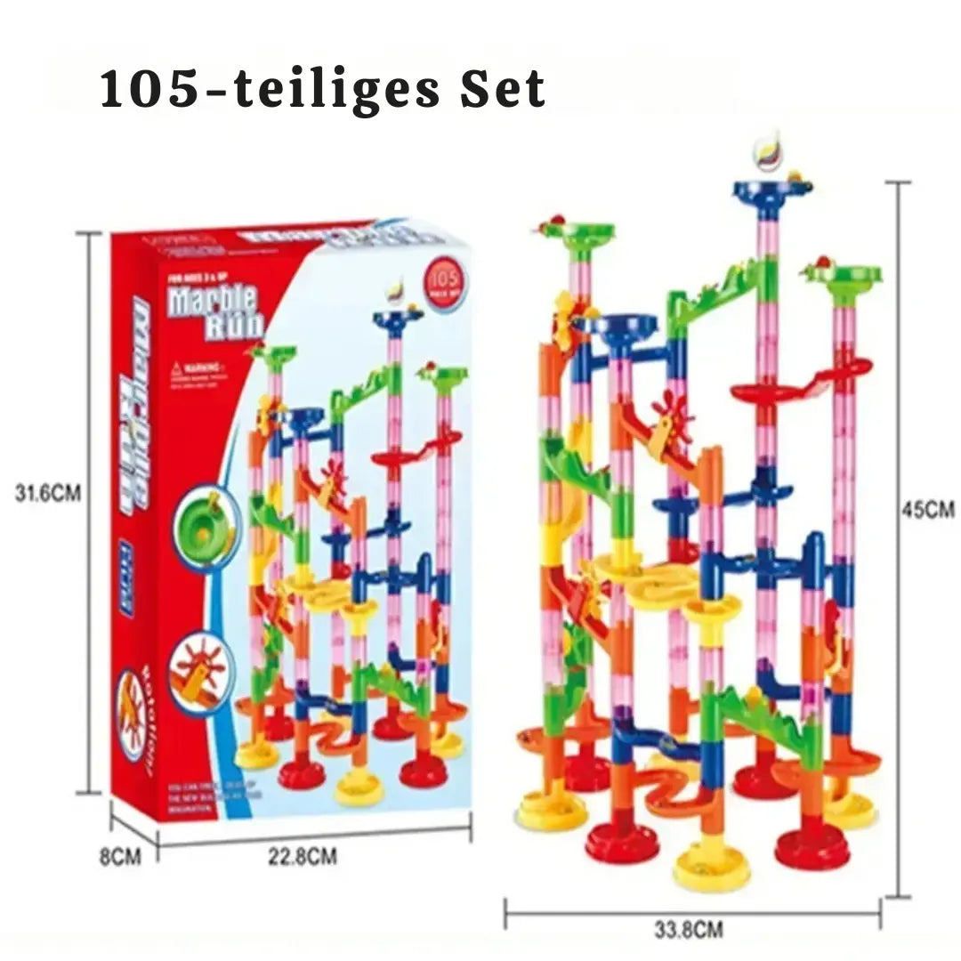 Building Block Marble Run Pillar Playset My Store