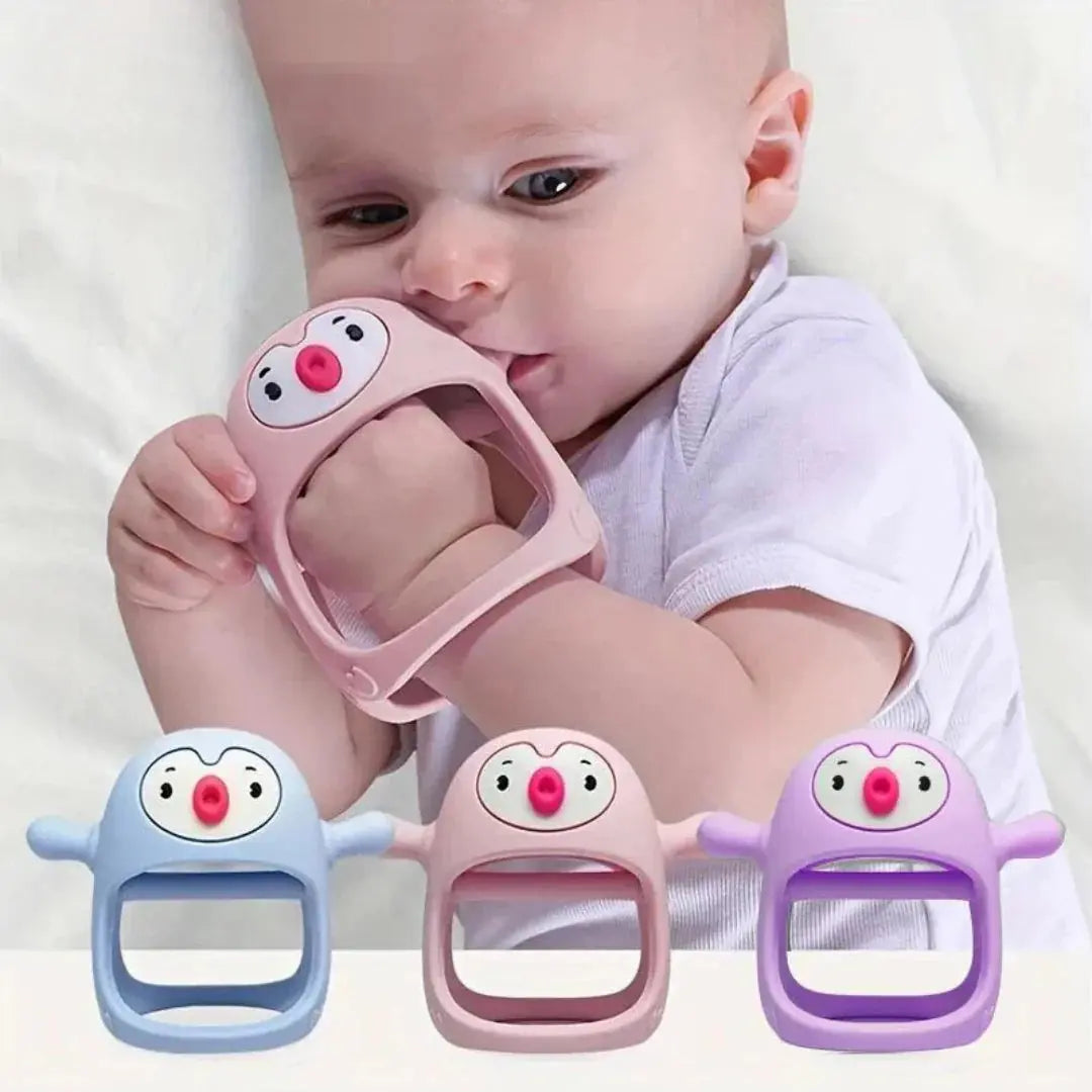 Sweet Penguin Silicone Teething Ring My Store