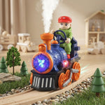 Cute Toy Steam Train with Light, Music & Smoke Effect My Store