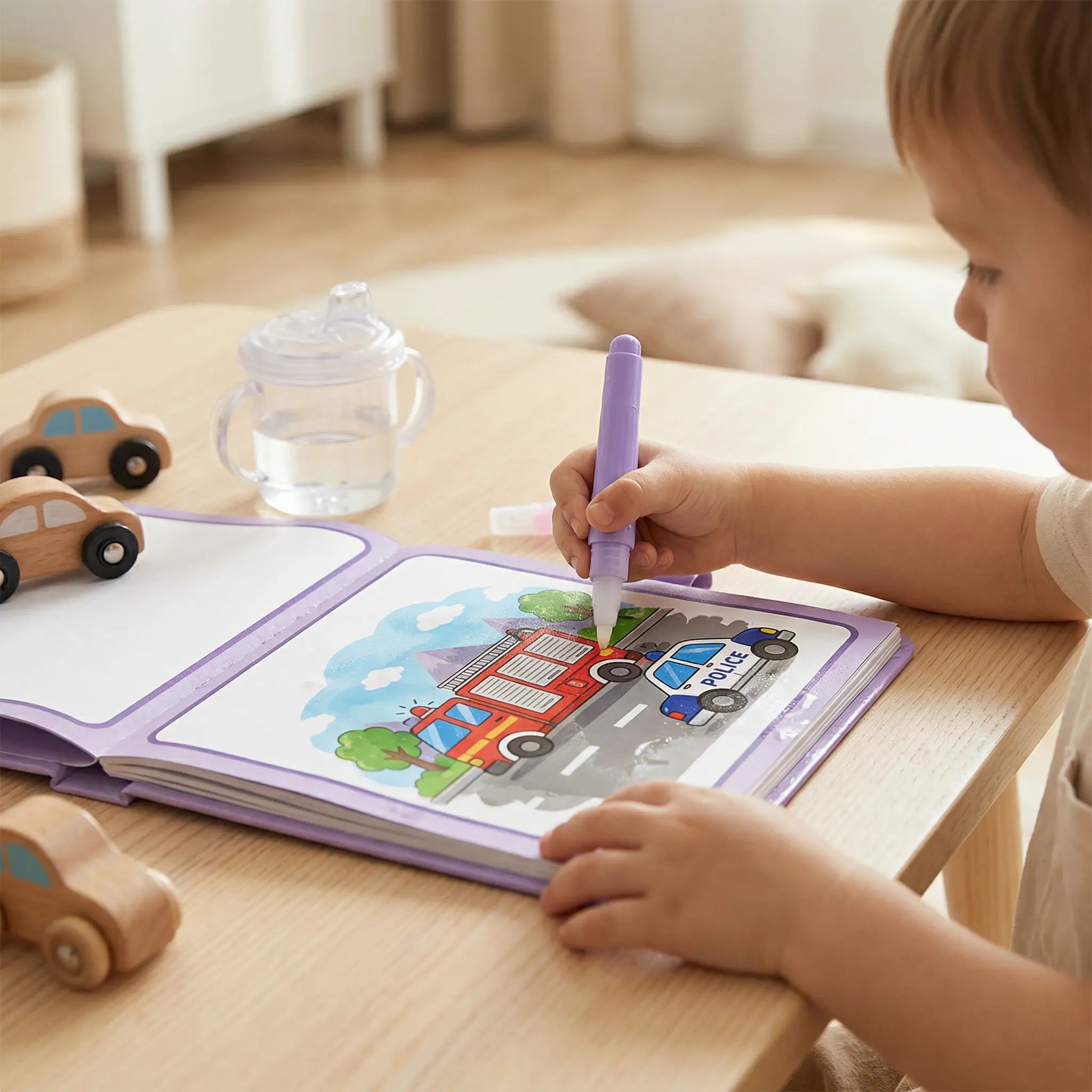 Magic Water Colouring Book – Reusable Mess-Free Colouring Book for Children My Store