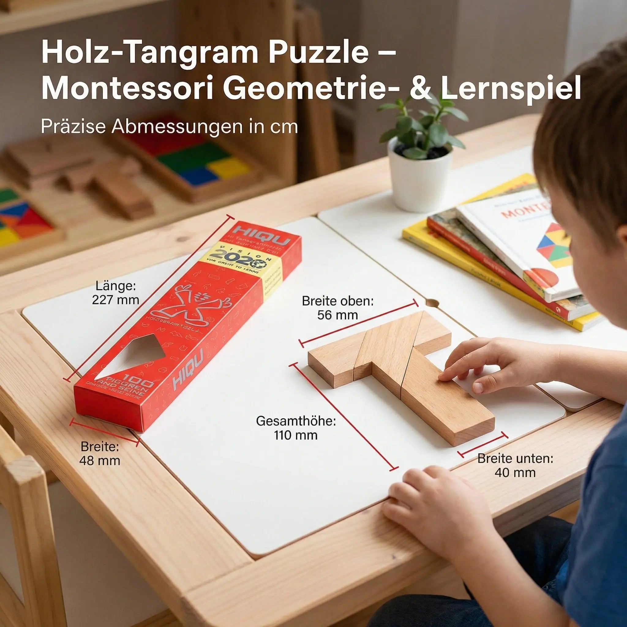 Wooden Tangram Puzzle – Montessori Geometry & Learning Game for Children My Store