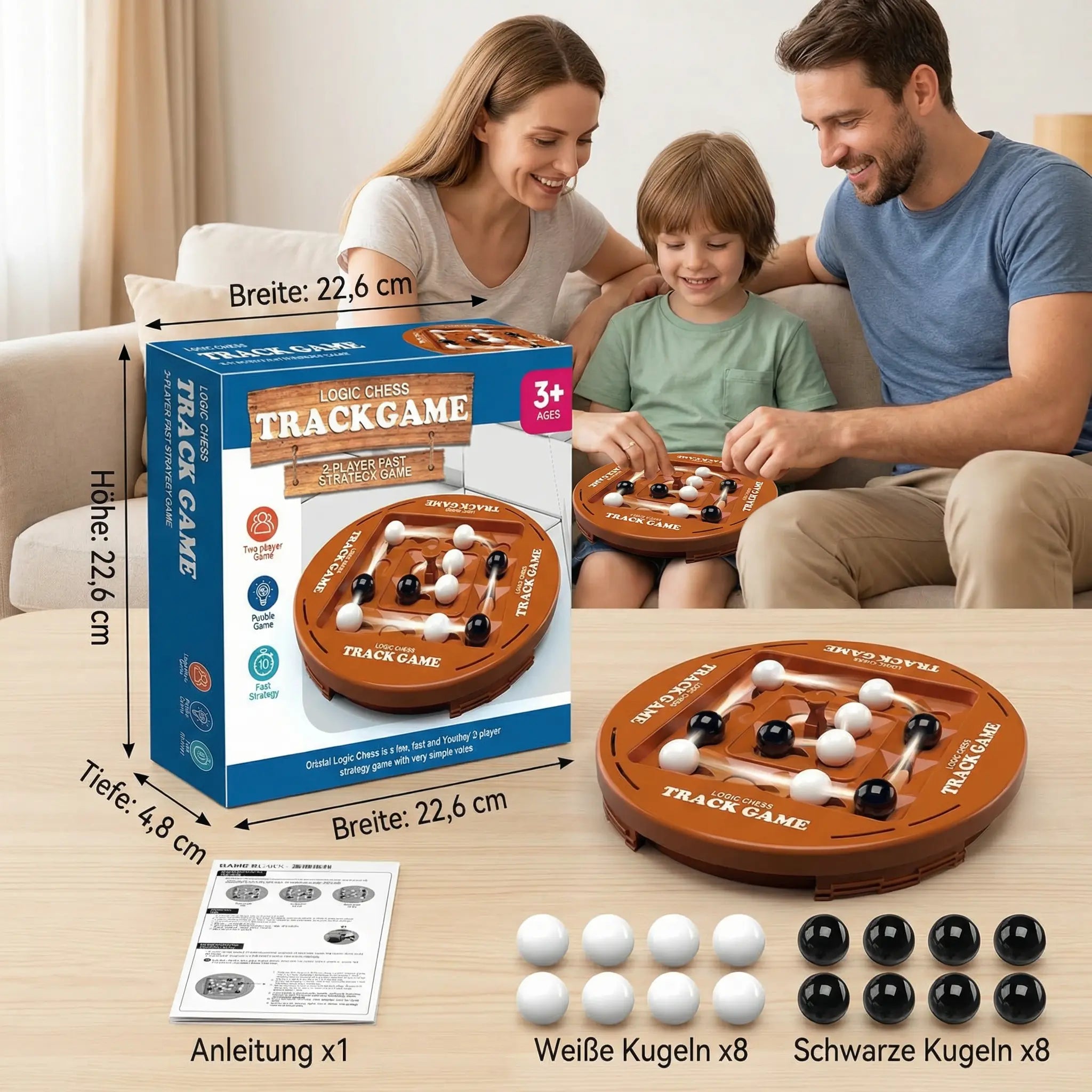 Rotatable Logic Chess Game – 4-in-a-Row Strategy & Thinking Game for Kids & Family My Store