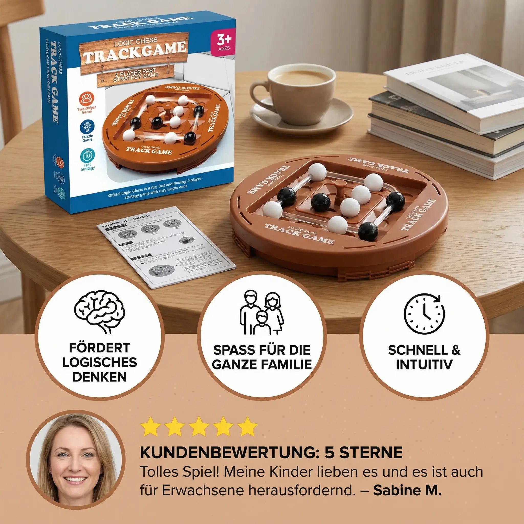 Rotatable Logic Chess Game – 4-in-a-Row Strategy & Thinking Game for Kids & Family My Store
