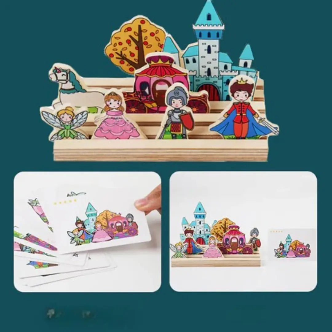 Animal Puzzle Adventure - Wooden Princess Castle My Store