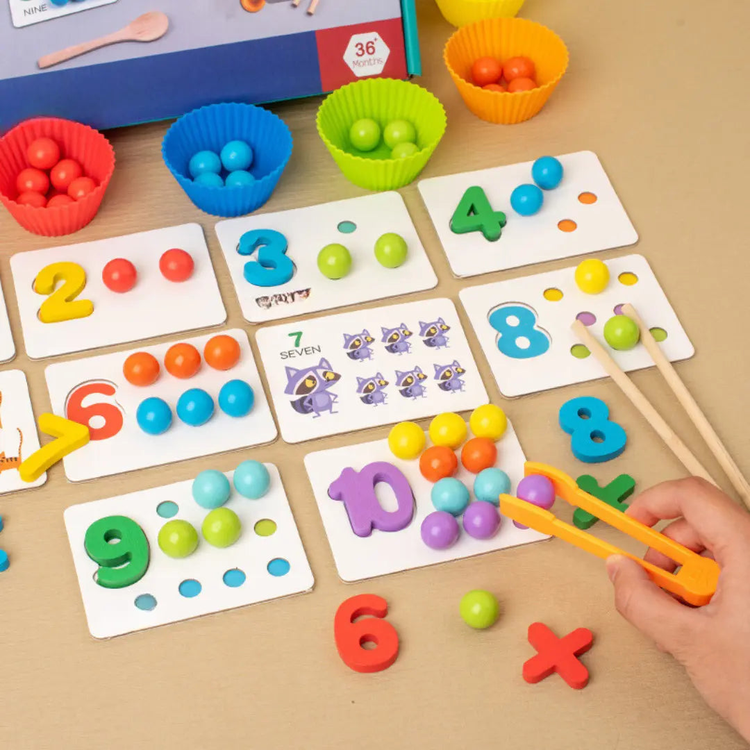 Montessori Maths Colours and Numbers Learning Set My Store