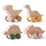 Montessori Wooden Train in Pastel Colours My Store