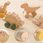 Montessori Wooden Train in Pastel Colours My Store