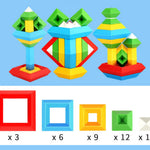 Montessori Pyramid Building Block Toy My Store
