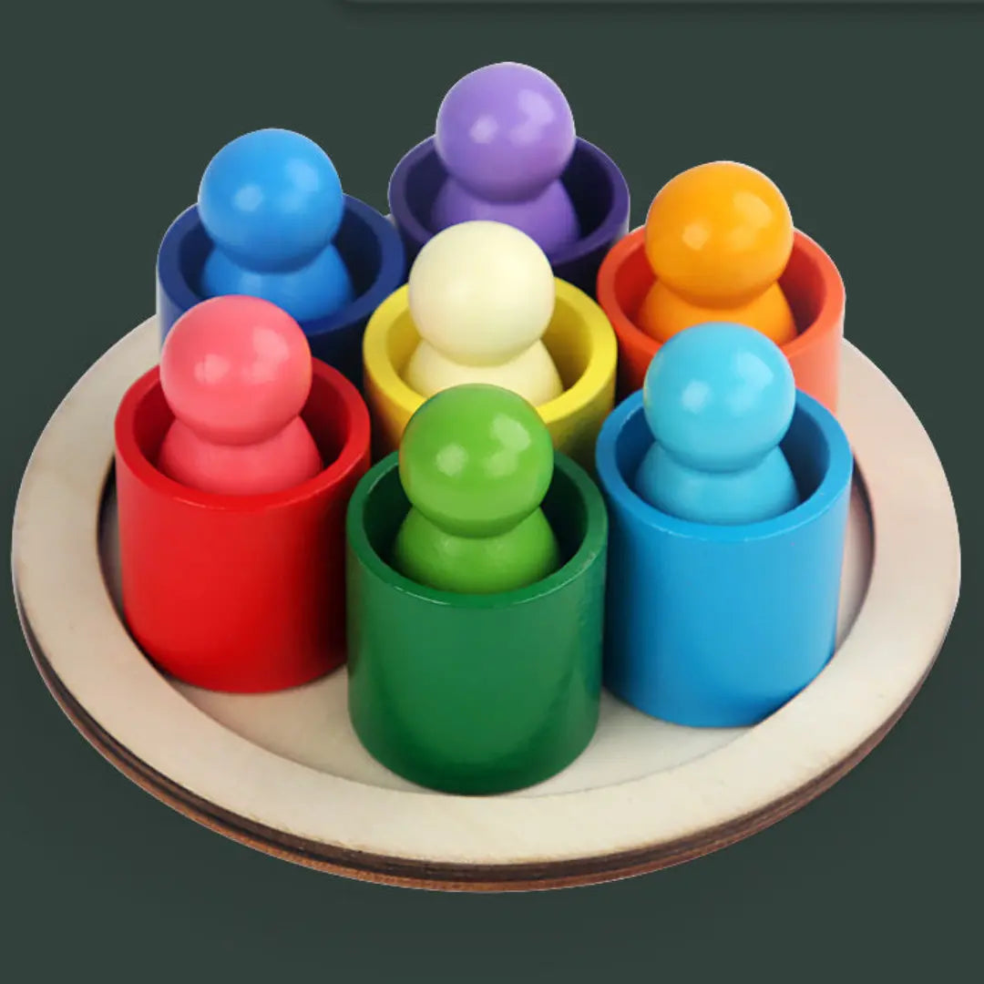 Montessori Coloured Wooden Blocks My Store