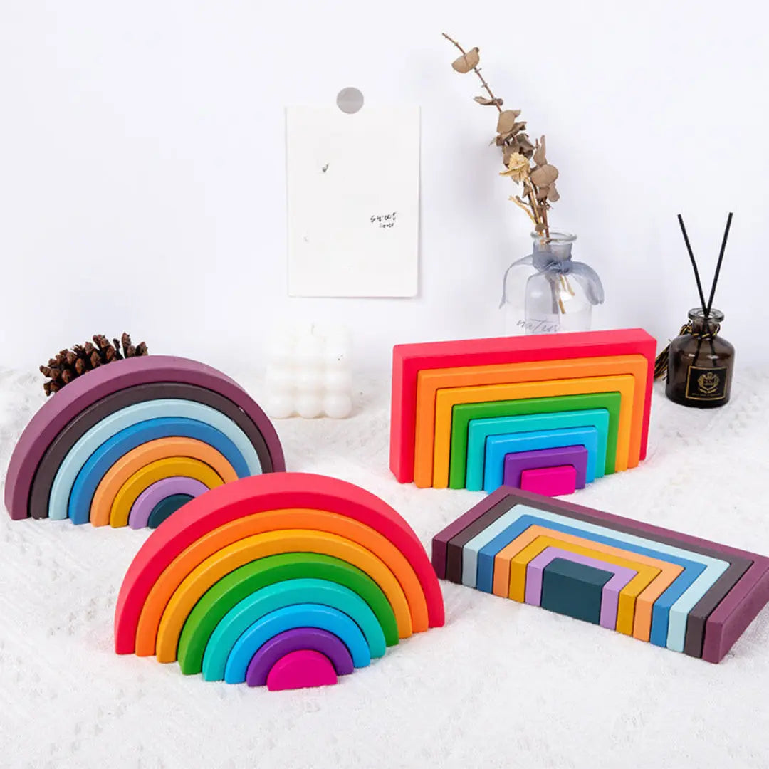 Montessori Coloured Wooden Blocks My Store