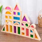 Montessori Wooden Window Building Blocks My Store