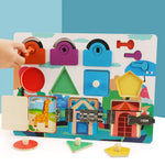 Montessori Activity Board with Various Tasks My Store