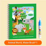 Magical Self-Erasing Watercolour Book Set for Children with Water Brush My Store